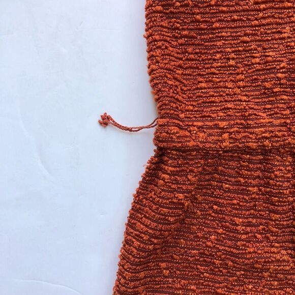 VTG 70s Jonathan Logan Ginger Brown Woven Midi Dress Cardigan Set USA Made 4/6 - Picture 10 of 10